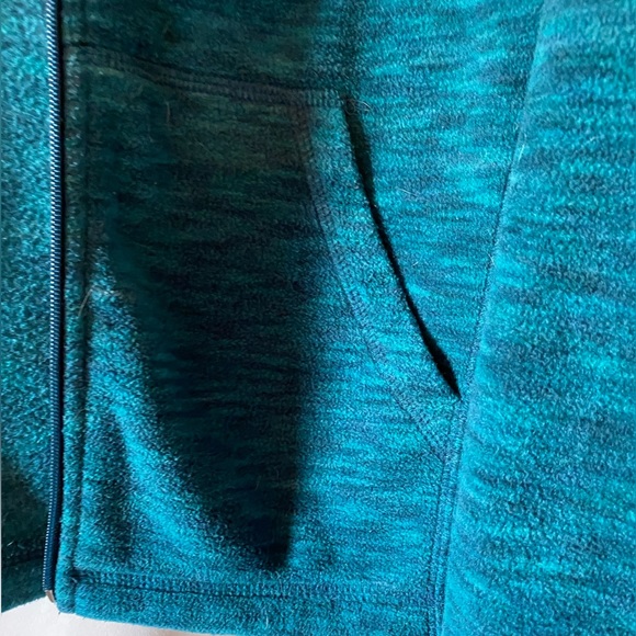 Tek Gear Womens Full Zip Fleece Blue Space Dyed Performance Hoodie large - Picture 5 of 7